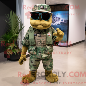 Rust Green Beret mascot...