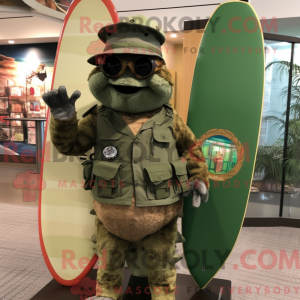 Rust Green Beret mascot...