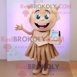 Tan Tooth Fairy mascot...