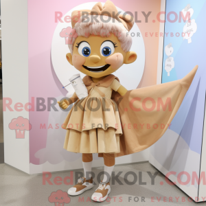 Tan Tooth Fairy maskot...