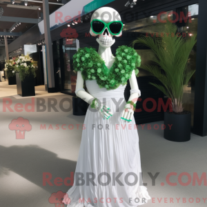 Máscara de caveira verde...