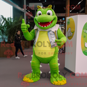 Postava maskota Lime Green...