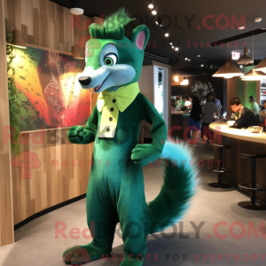 Forest Green Weasel mascot...