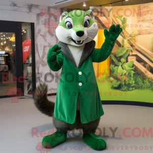 Forest Green Weasel mascot...