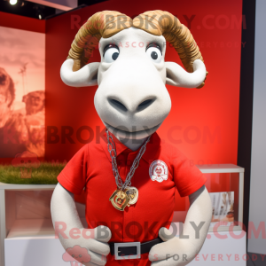 Red Ram-maskotdraktfigur...