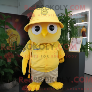 Lemon Yellow Owl mascot...