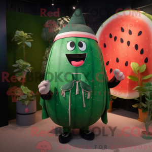 Skoggrønn vannmelon máscara...