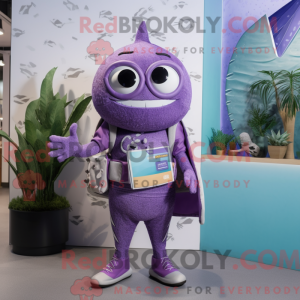 Purple Ray maskotdraktfigur...