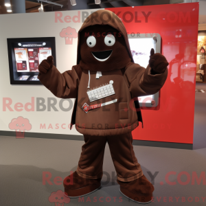 Brun Chocolate Bar maskot...