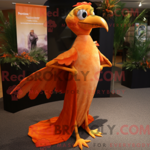 Orange Archaeopteryx maskot...
