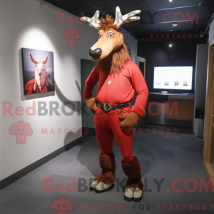 Red Irish Elk maskot...