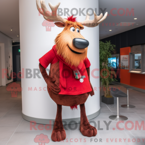 Red Irish Elk mascot...