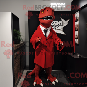 Red T Rex mascot costume...