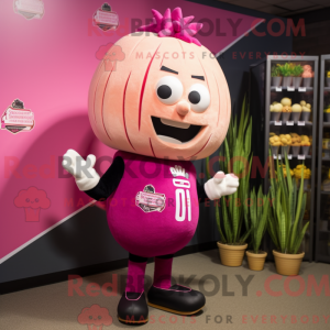 Roze ui mascottekostuum...