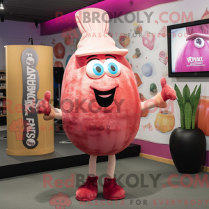 Pink Onion mascot costume...