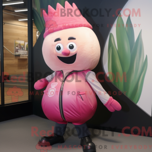 Pink Onion-maskotdraktfigur...