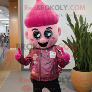 Pink Onion maskot kostume...
