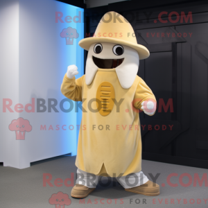 Cream Baa mascot costume...