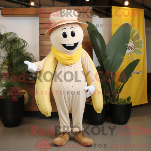 Cream Baa mascot costume...