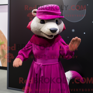Magenta Mongoose maskot...