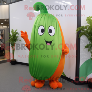 Orange Green Bean maskot...