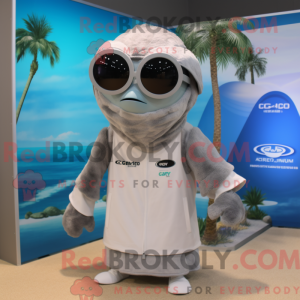 Gray Gyro mascot costume...