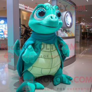 Turquoise Sea Turtle mascot...