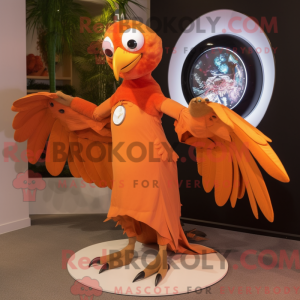 Orange Archeopteryx mascot...