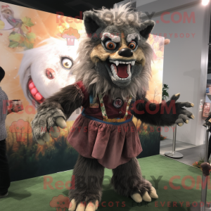 Werwolf-Maskottchen-Kostüm...