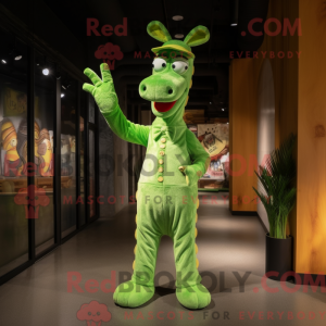 Green Giraffe mascot...