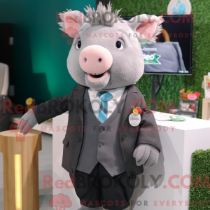 Disfraz de mascota Grey Sow...