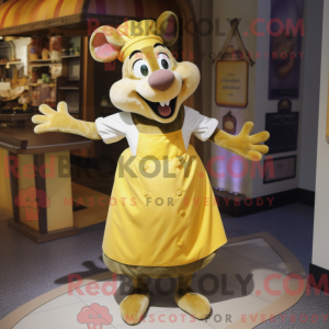 Yellow Ratatouille mascot...