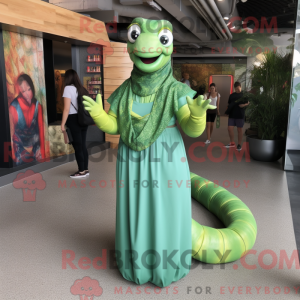 Green Titanoboa mascot...