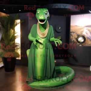 Green Titanoboa mascot...