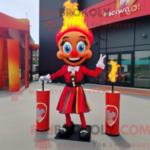 Red Fire Eater mascot...