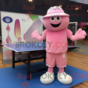 Pink Ping Pong Table mascot...