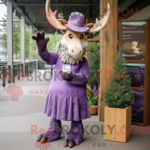 Lavendel Irish Elk maskot...