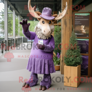 Lavender Irish Elk mascot...