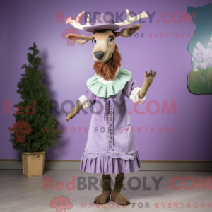 Lavender Irish Elk mascot...