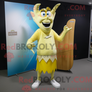 Yellow Tooth Fairy mascot...