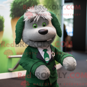Forest Green Dog mascot...