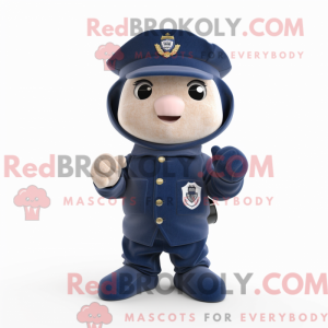 Navy Soldier mascot costume...