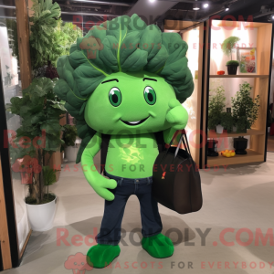 Green Broccoli mascot...