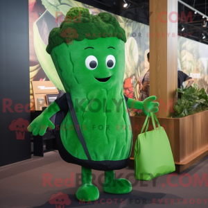 Green Broccoli mascot...