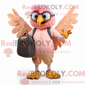 Peach Harpy maskot kostume...