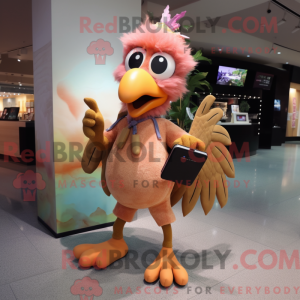 Peach Harpy maskot kostume...