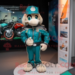 Teal Irish Flag mascot...