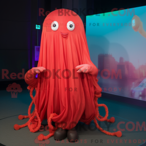 Red Jellyfish mascot...