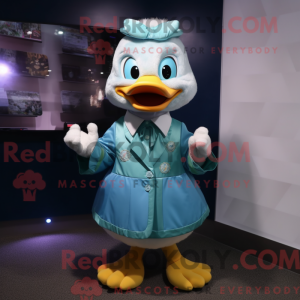 Máscara de pato ciano...