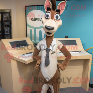 Gazelle mascot costume...